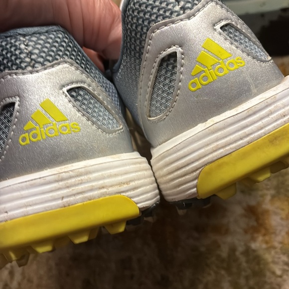 Adidas White and Gray Sneakers Comfortable Athletic Design for Golf - Picture 5 of 8